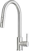KITCHEN MIXER WITH PULL-OUT SPRAY DEANTE TWO FLOWS  BRUSHED STEEL LIMA_2