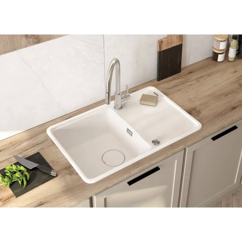 KITCHEN MIXER WITH PULL-OUT SPRAY DEANTE TWO FLOWS  BRUSHED STEEL LIMA_3