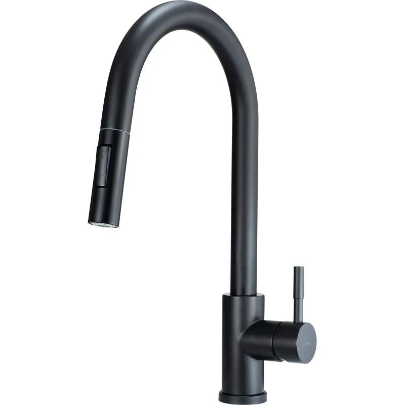 KITCHEN MIXER WITH PULL-OUT SHOWER DEANTE TWO FLOWS  BLACK LIMA_1