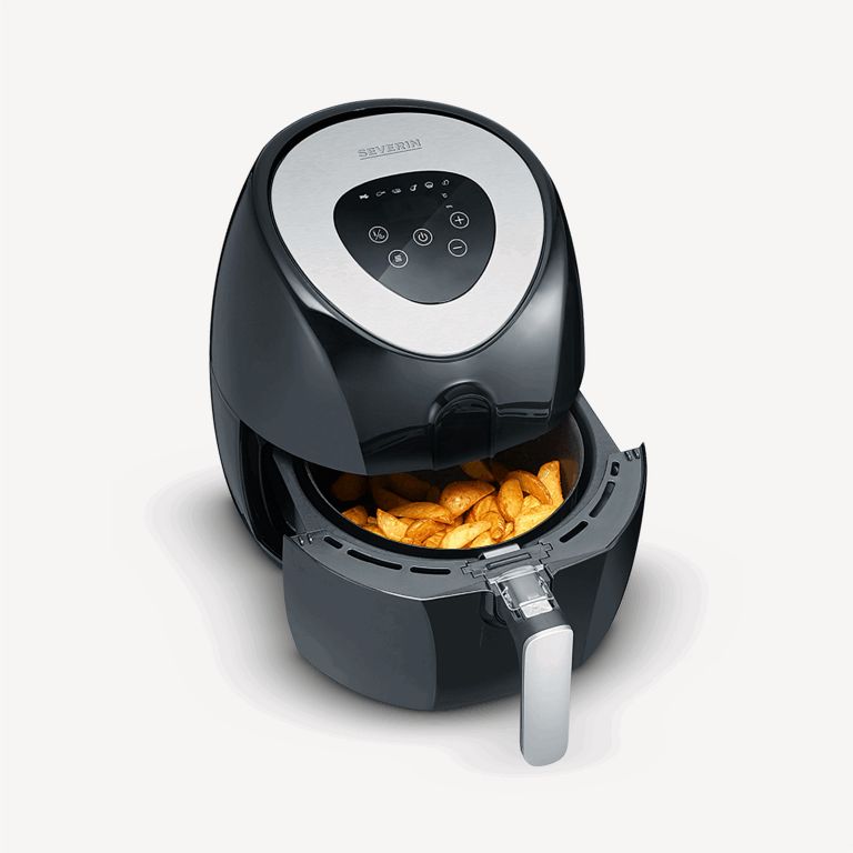 Severin 2430 Single 3.2 L Stand-alone 1500 W Hot air fryer Black  Stainless steel_1