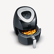 Severin 2430 Single 3.2 L Stand-alone 1500 W Hot air fryer Black  Stainless steel_1