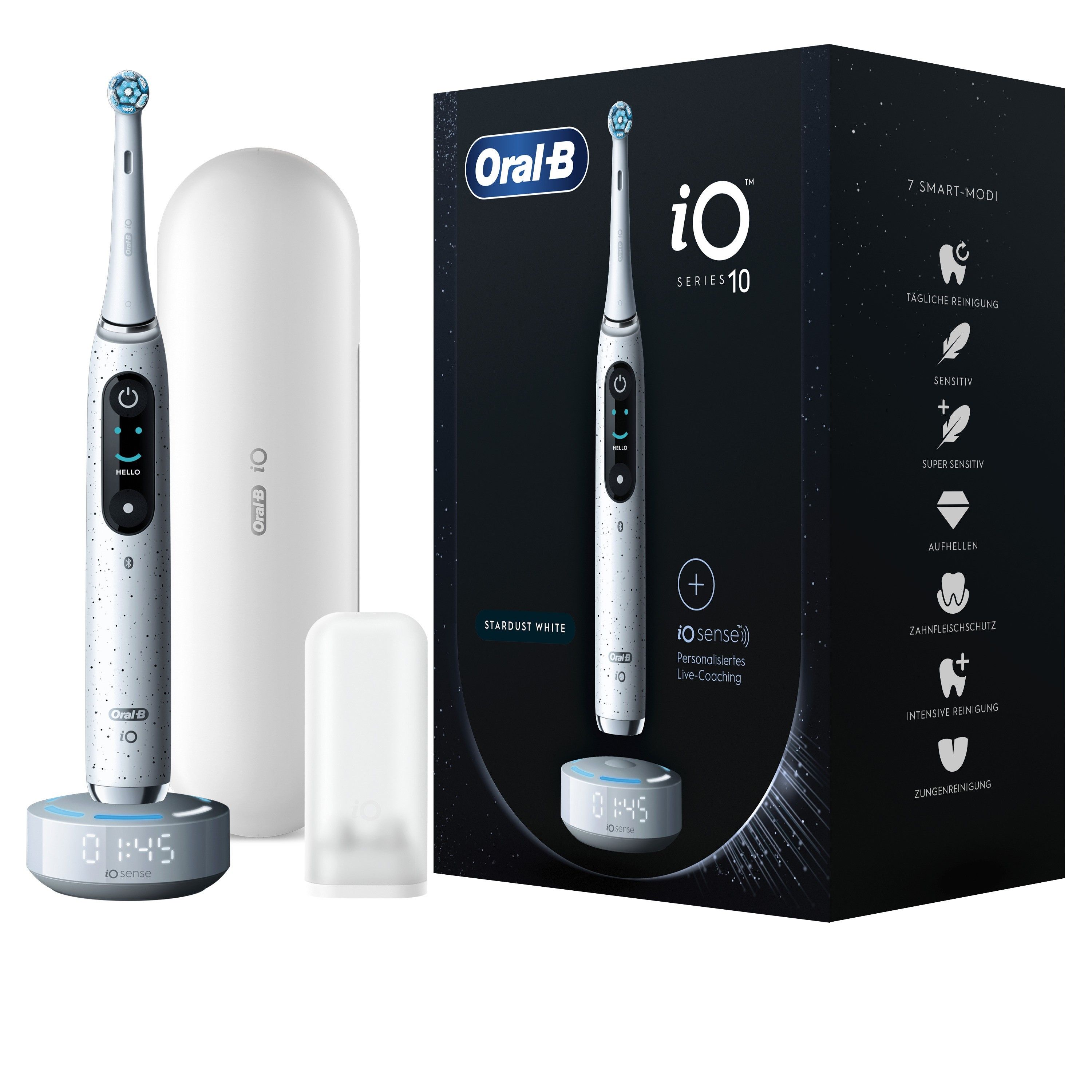 ORAL-B iO Series 10 Stardust White Electric toothbrush + iO Sense charger White_2