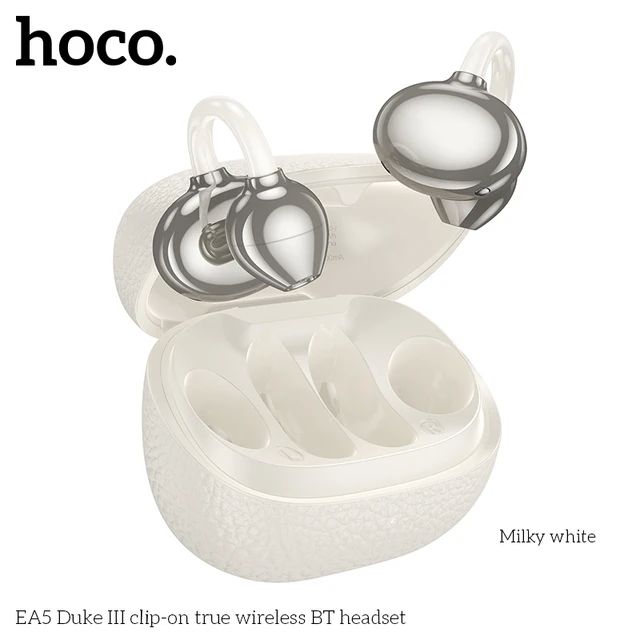 Hoco EA5 DUKE III Headset Wireless Open-Ear Connectivity/Music Bluetooth White_1