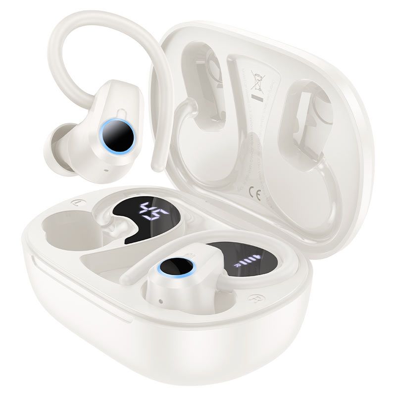 Hoco EQ8 Pure Joy Headset Wireless In-Ear Calls/Music Bluetooth White_2