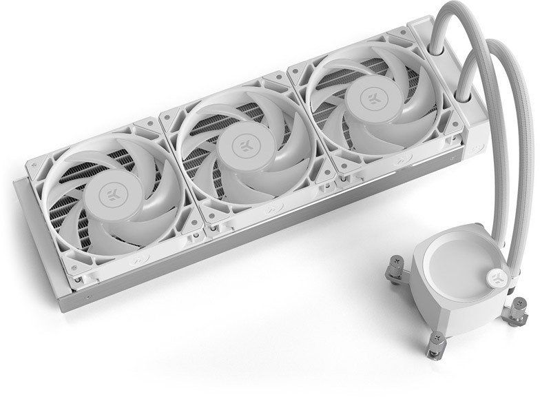 EK Water Blocks EK-Nucleus AIO CR360 Lux D-RGB Complete Water Cooling - White_1