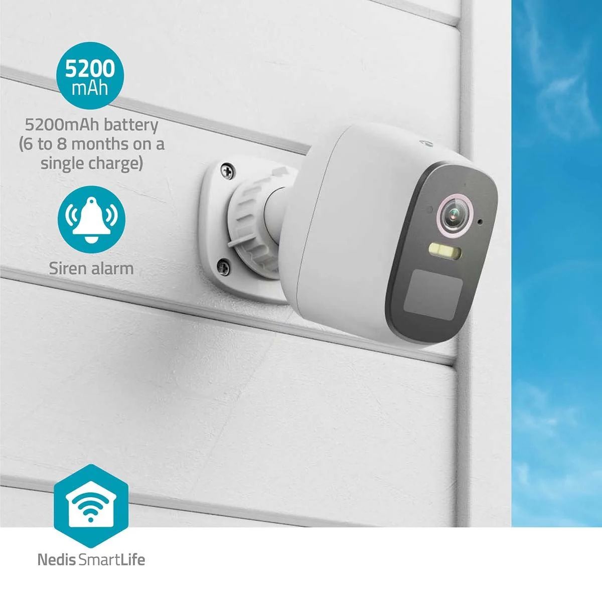 Outdoor Camera Nedis Smartlife IP66 motion det._4