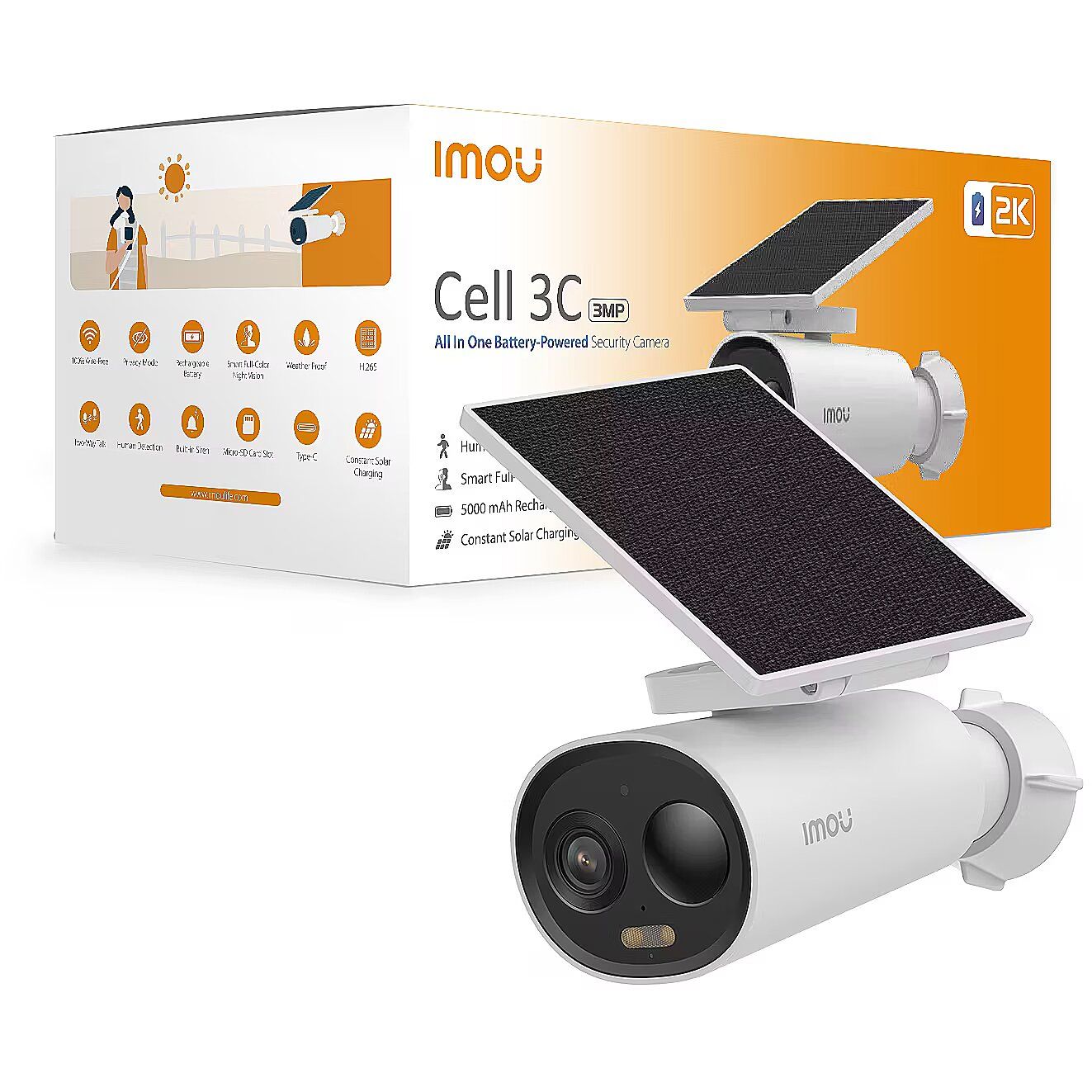 Imou Cell 3C All in One Bullet IP security camera Outdoor 2304 x 1296 pixels Wall_5