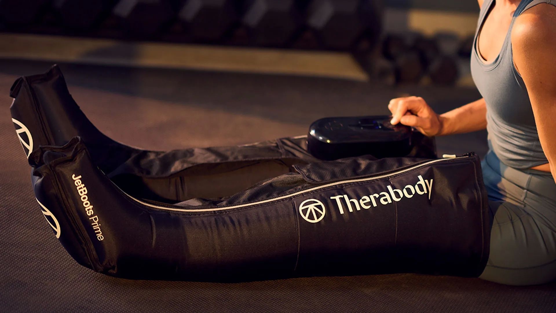 Therabody Lymphatic massage shoes JetBoots Prime size M Black_3