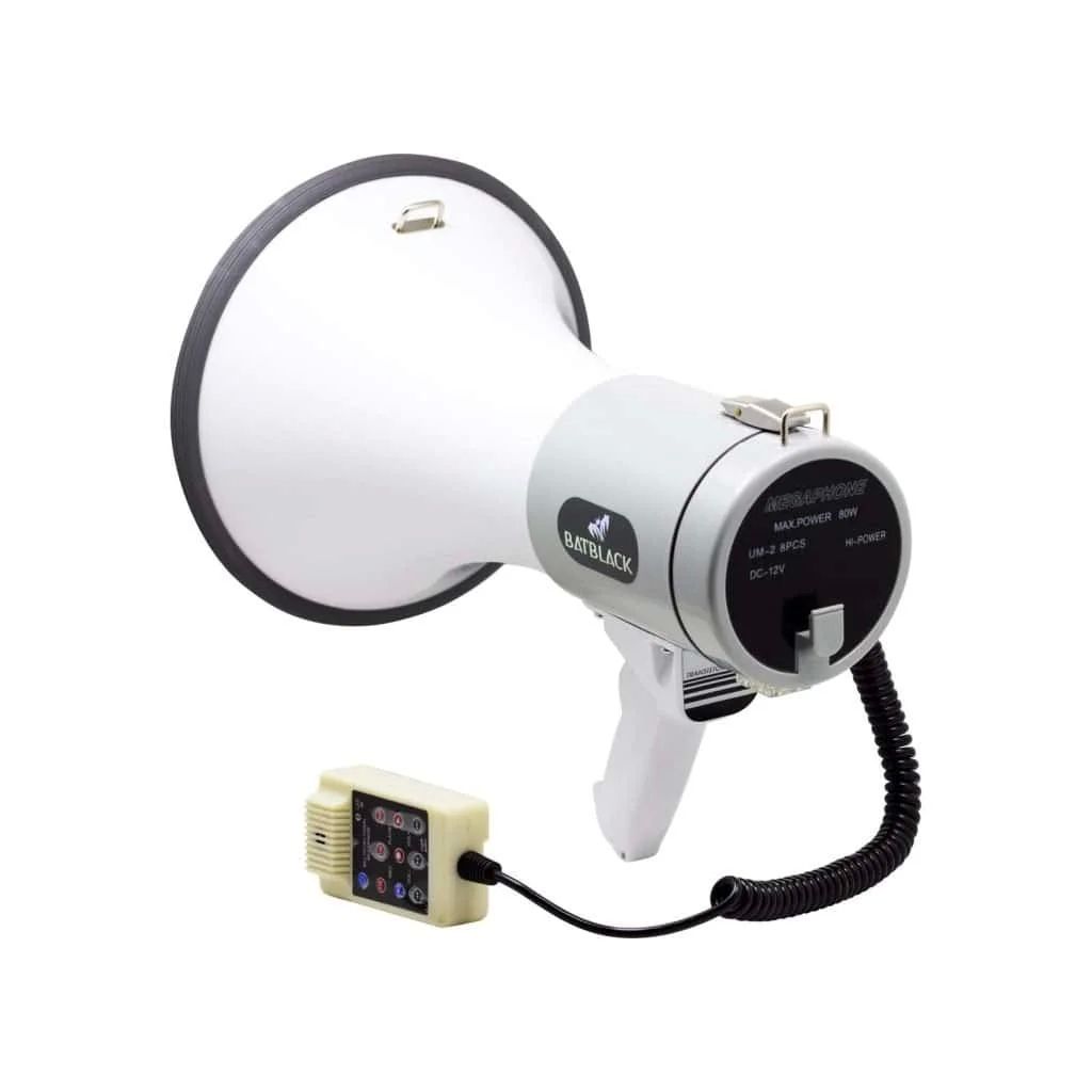 Megaphone Nedis 1500m Recording 120dB Black/White_2
