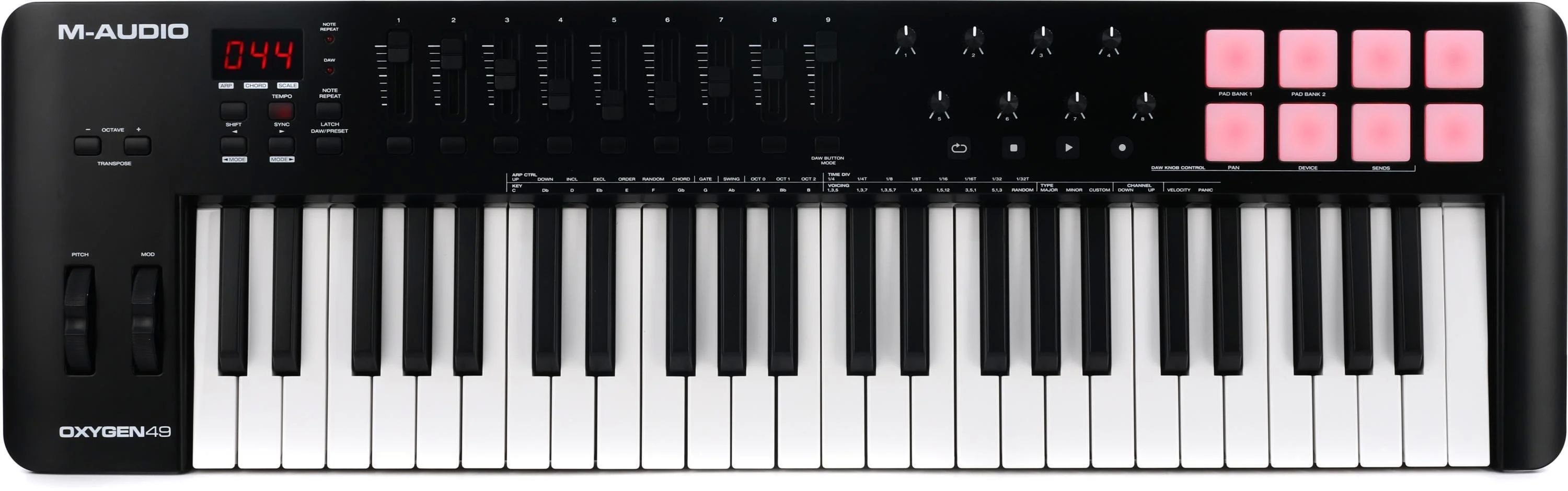 M-AUDIO Oxygen 49 (MKV) MIDI keyboard 49 keys USB Black_3