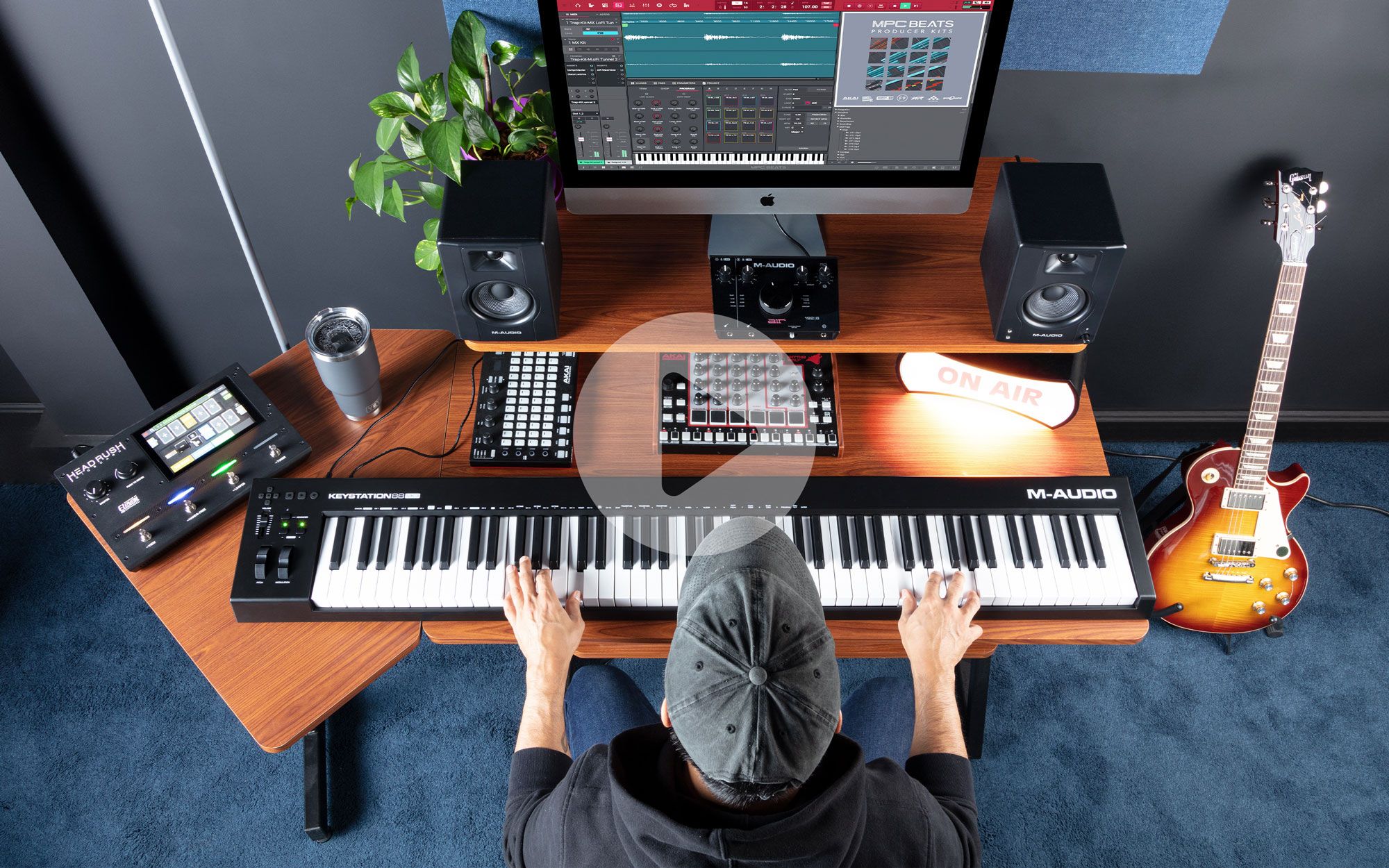 M-AUDIO Keystation 88 MK3 MIDI keyboard 88 keys USB Black  White_4