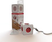 Allocacoc 2304/FREXPC power extension 3 m 5 AC outlet(s) Indoor Red  White_1