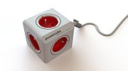 Allocacoc 2304/FREXPC power extension 3 m 5 AC outlet(s) Indoor Red  White_2