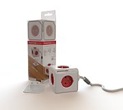 Allocacoc 2304/FREXPC power extension 3 m 5 AC outlet(s) Indoor Red  White_3