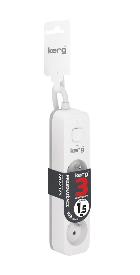 KERG power strip with switch 3 sockets 1.5m 10A_1