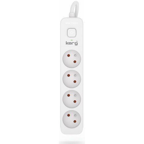 KERG power strip with switch 4 sockets 3m-10A_1