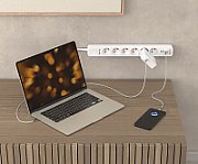 KERG power strip with circuit breaker-6 sockets 3USB 16A 1.5m_3