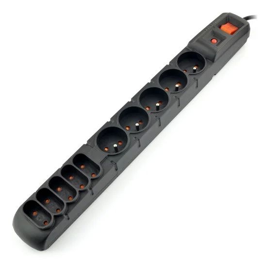 Acar S8 FA RACK power strip (3m ; black)_2