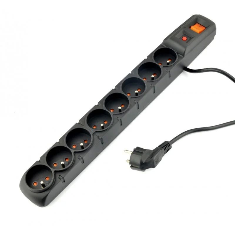 Acar S8 FA RACK power strip (3m ; black)_3