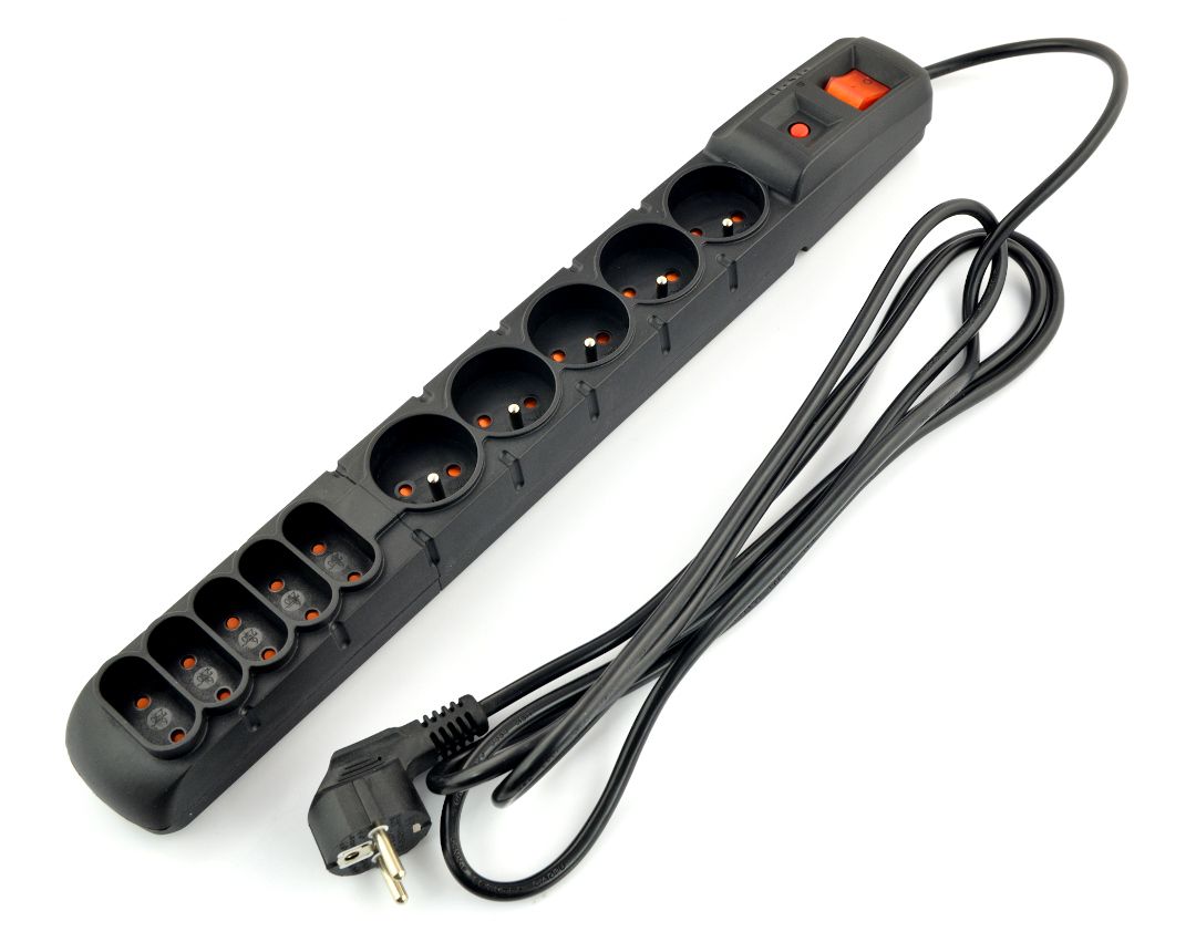 Acar S8 FA RACK power strip (3m ; black)_4