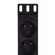 Alantec PZ010 power extension 1.8 m 9 AC outlet(s) Indoor Black_3