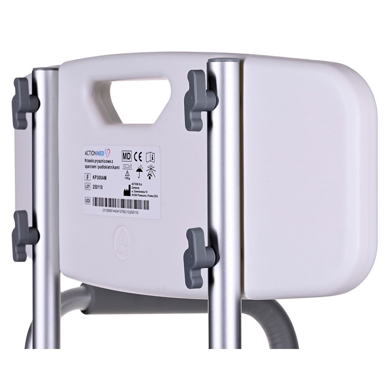 Shower chair with backrest and armrests_1