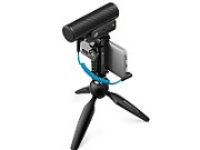 Sennheiser MKE 400 Mobile Kit - condenser  supercardioid microphone with low-pass filter with Manfrotto tripod_2