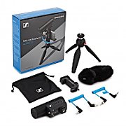 Sennheiser MKE 400 Mobile Kit - condenser  supercardioid microphone with low-pass filter with Manfrotto tripod_3