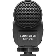 Sennheiser MKE 400 Mobile Kit - condenser  supercardioid microphone with low-pass filter with Manfrotto tripod_5