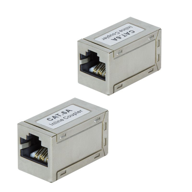 CUPLA RJ-45 LOGILINK pt. cablu FTP, Cat6a, RJ-45 (M) x 2, ecranat, metal, 1 buc, 