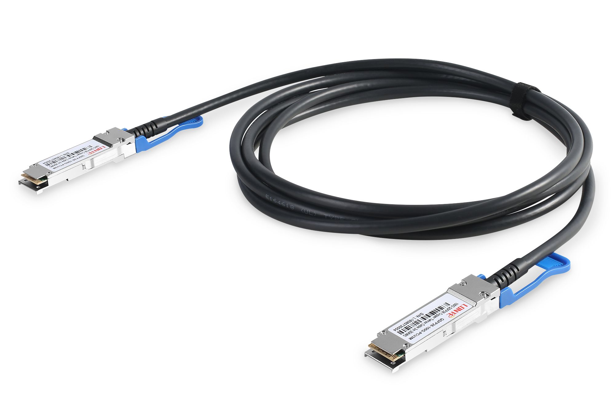 Digitus DN-81601 cablu InfiniBand/fibră optică 1 m QSFP28 DAC Negru, Argint_1