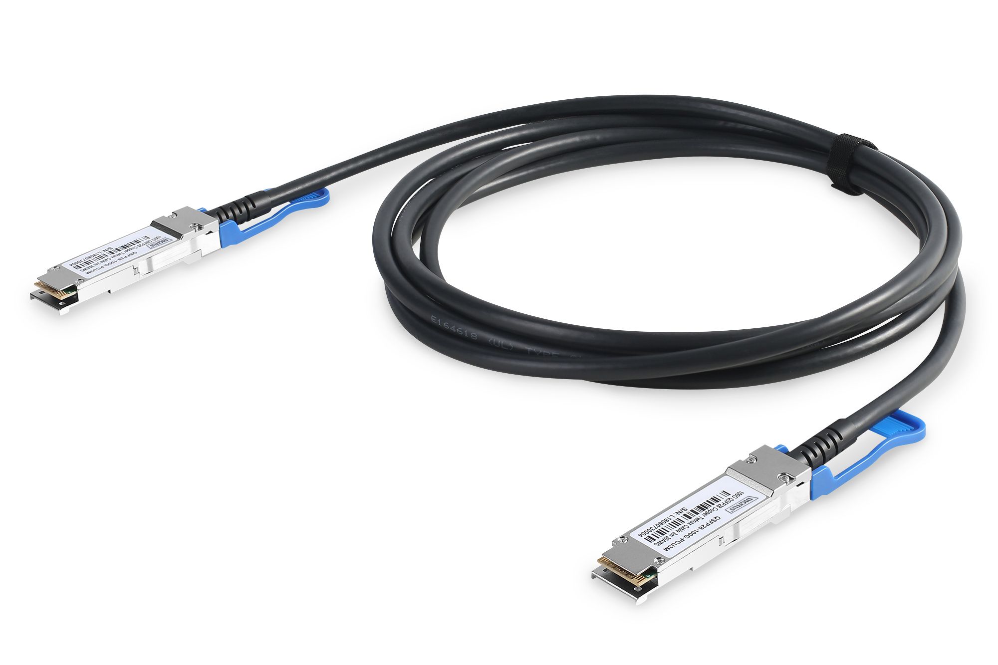 Digitus DN-81601 cablu InfiniBand/fibră optică 1 m QSFP28 DAC Negru, Argint_2