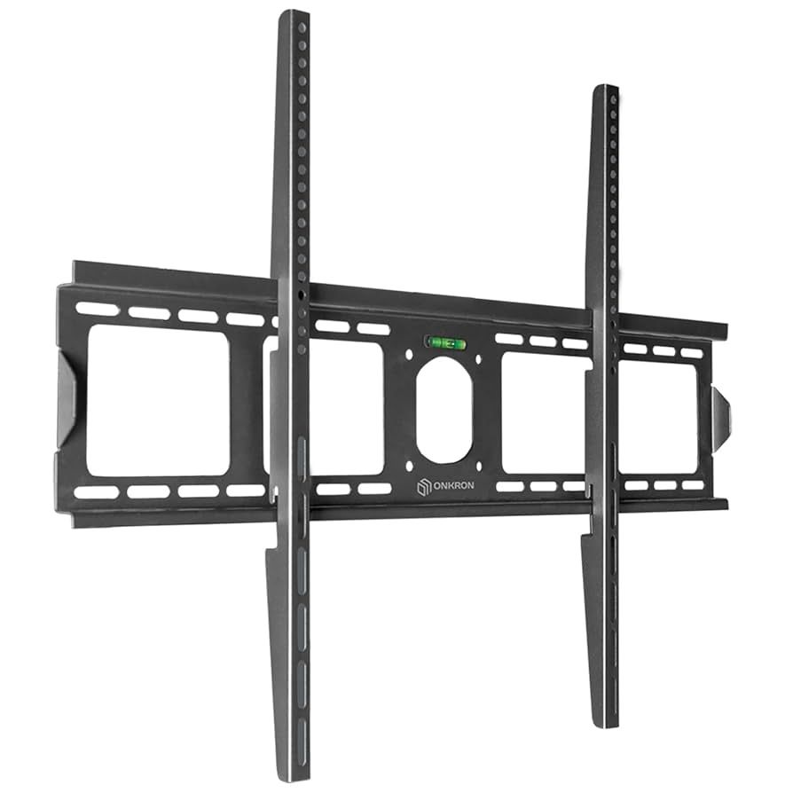 ONKRON Fixed TV Wall Mount for 55 to 100-inch Flat Panel TVs Digital Panels 75 kg, Black_1
