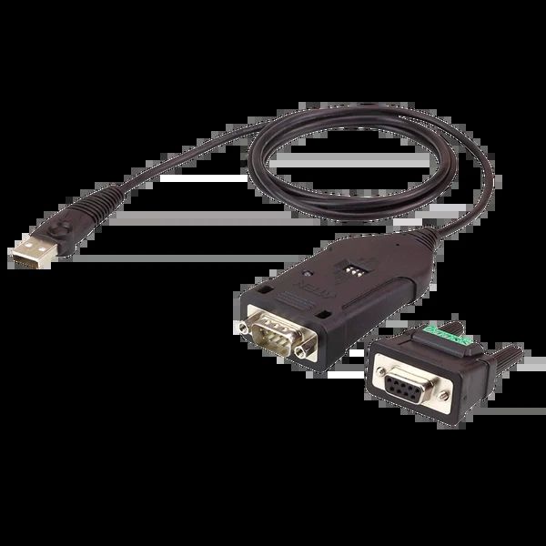 ATEN UC485 cabluri seriale Negru 1,2 m USB Tip-A DB-9_1