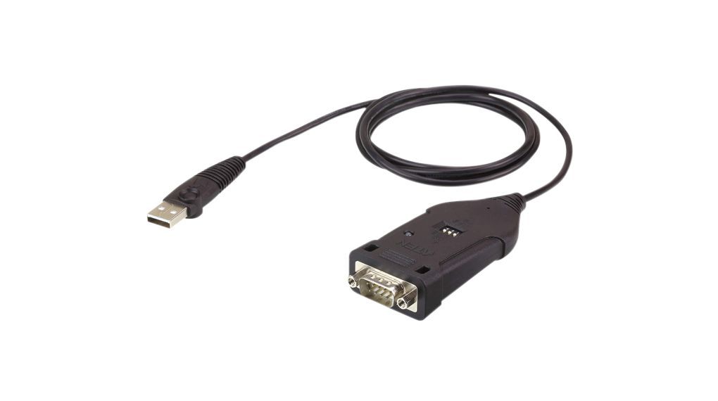 ATEN UC485 cabluri seriale Negru 1,2 m USB Tip-A DB-9_2