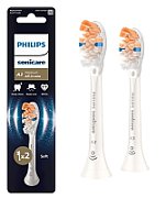 Rezerve PHILIPS Sonicare A3 Premium All in One HX9092/87, Pachet de 2 capete de periere standard, Sincronizarea modurilor BrushSync,  Alb, L x A x I (mm) 25.7x60x230.5_1