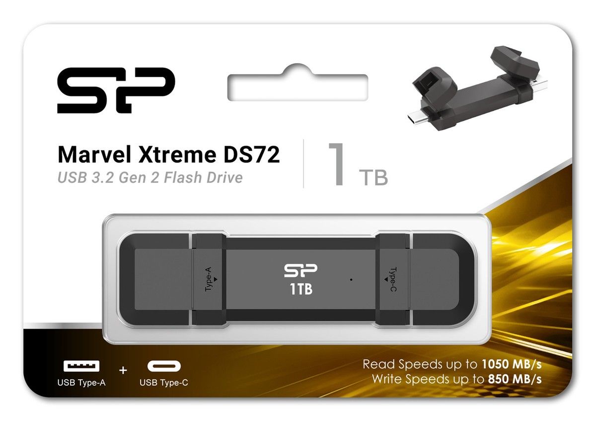 SILICON POWER DS72 1TB USB-A USB-C 1050/850MB/s Pendrive Black_2