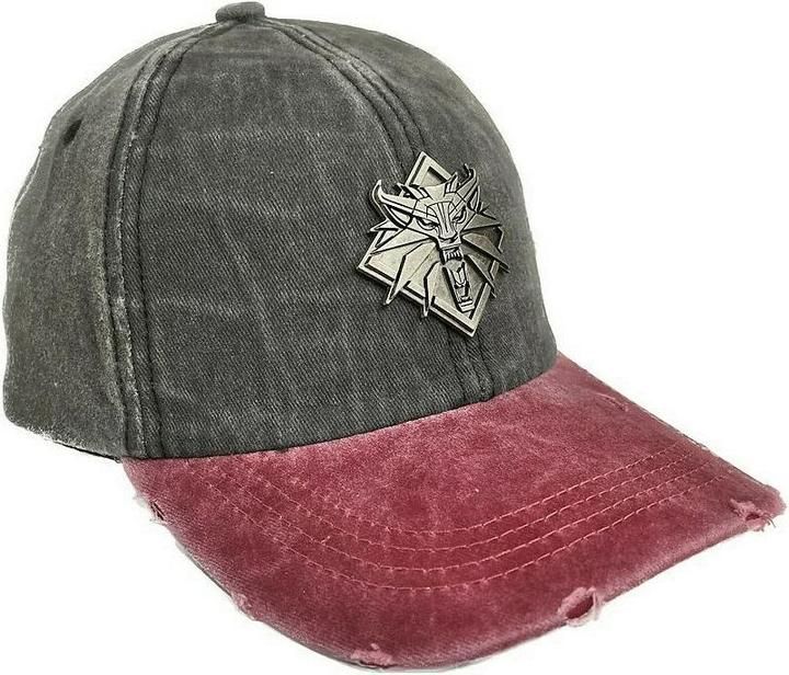 Cap Good Loot The Witcher 3 Vintage Baseball Hat Black  Burgundy_1