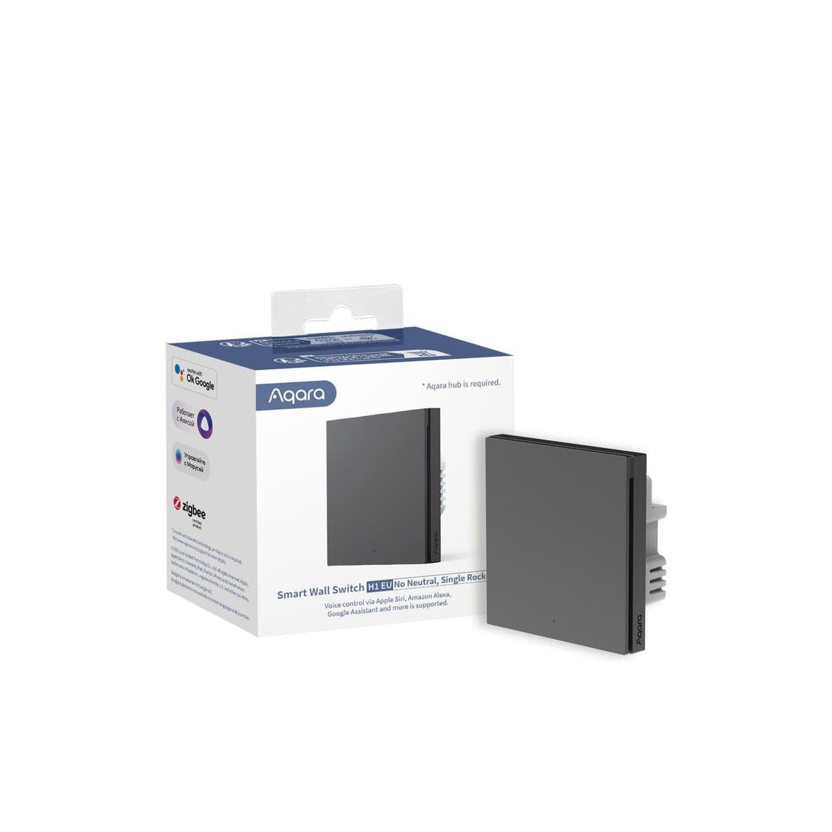 AQARA SMART WALL SWITCH H1 GREY (NO NEUTRAL  SINGL_1