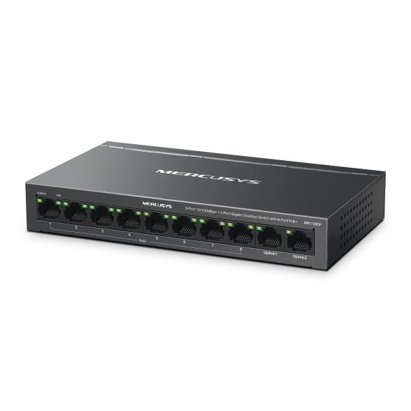 Mercusys MS110CP Network Switch PoE Support Black_2