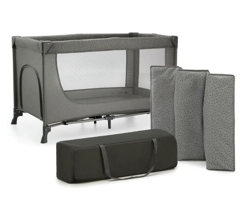 Kinderkraft Łóżeczko turystyczne Joy 2 ciemnoszary_1