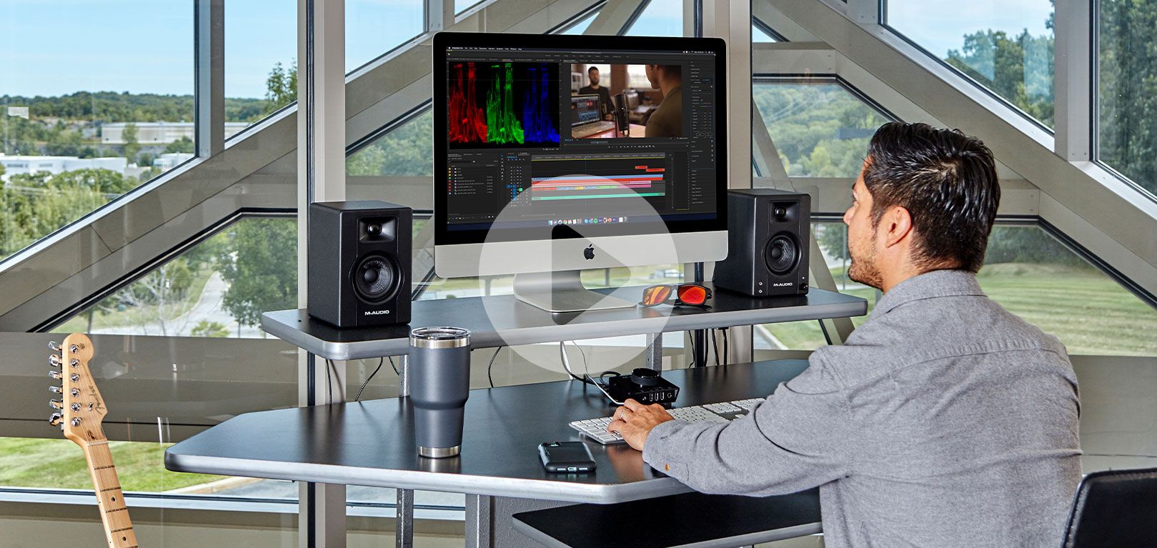 M-AUDIO BX3 loudspeaker Black Wired 50 W_1