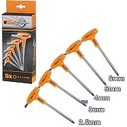 Set of angle hex keys 5 pcs 2.5-3-4-5-6mm_3