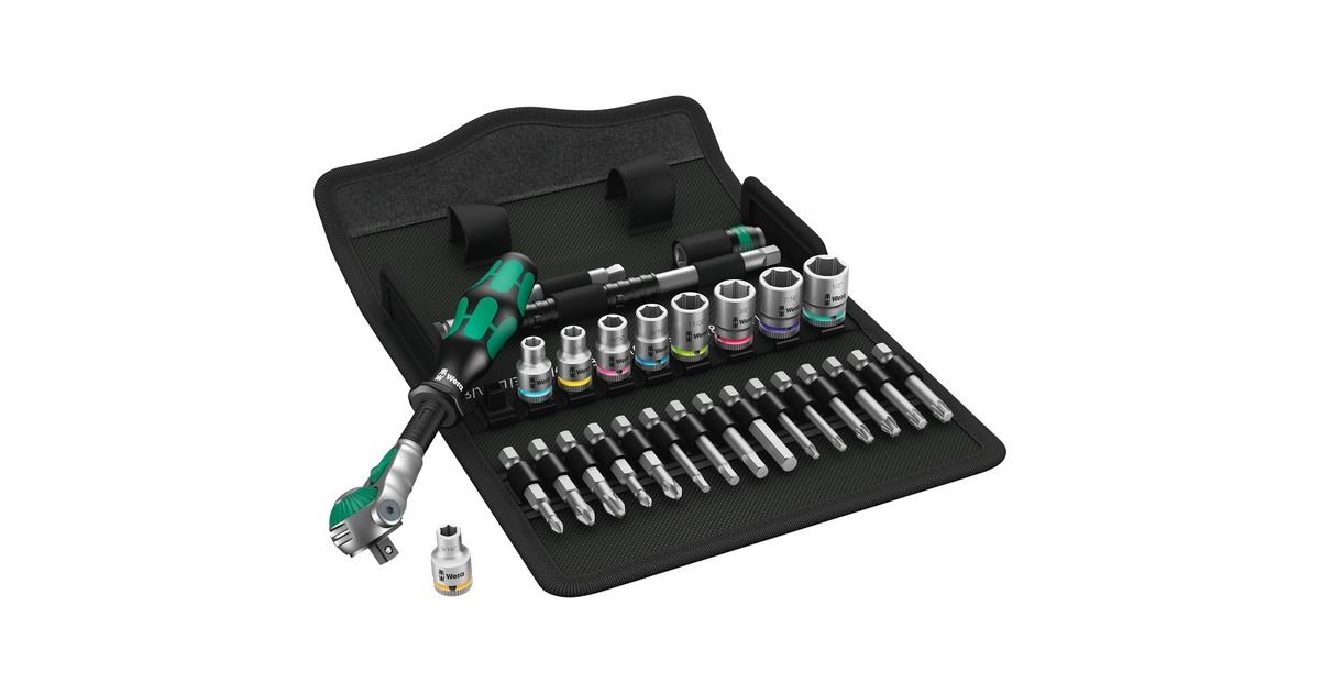 Socket Wrench Set with Ratchet Zyklop Speed 1/4''_1