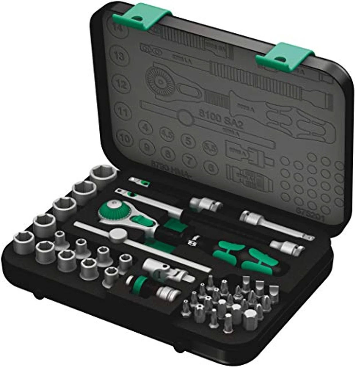 Socket Wrench Set with Ratchet Zyklop Speed 1/4''_5