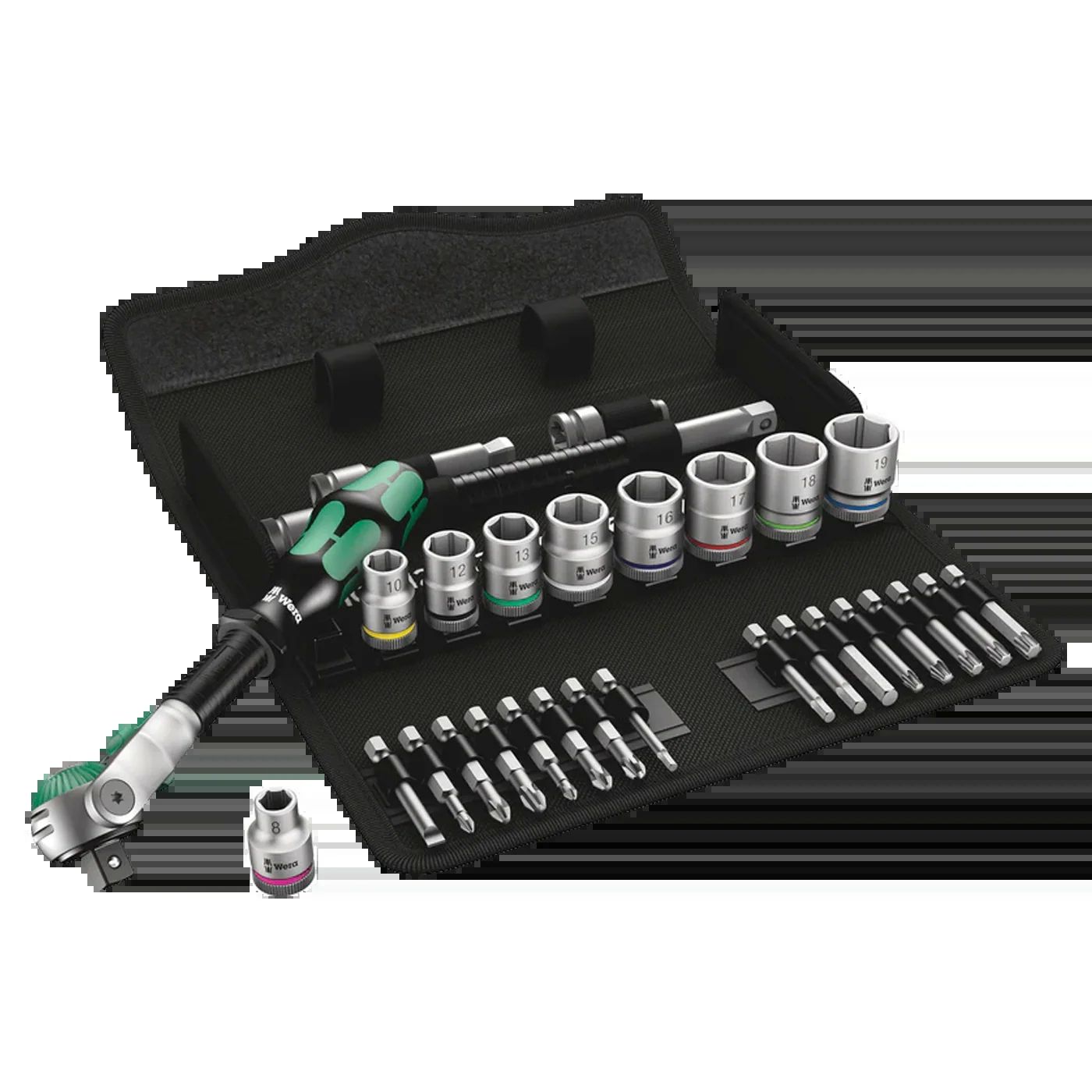 Set with Zyklop Speed Ratchet 3/8' 8100_2