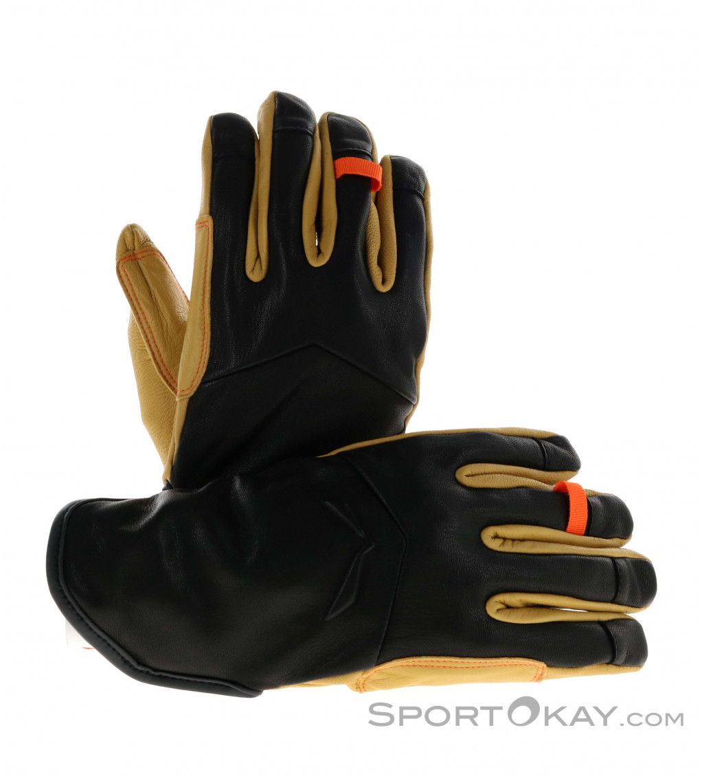 Ortles am leather gloves women-black out-2500-6080-7 (m) SALEWA_2