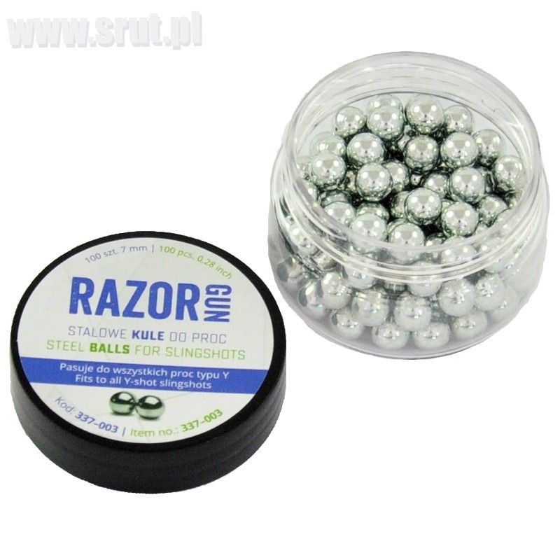 RazorGun 7 mm slingshot balls 100 pcs. (337-003)_1