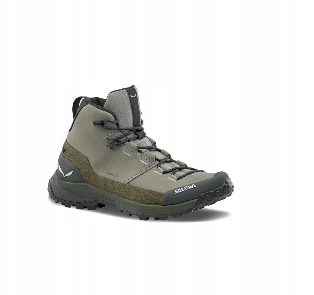 Shoes puez leather mid ptx-shadow-dark olive_1