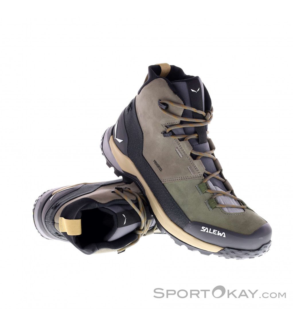 SALEWA Puez Leather Mid PTX shoes_4